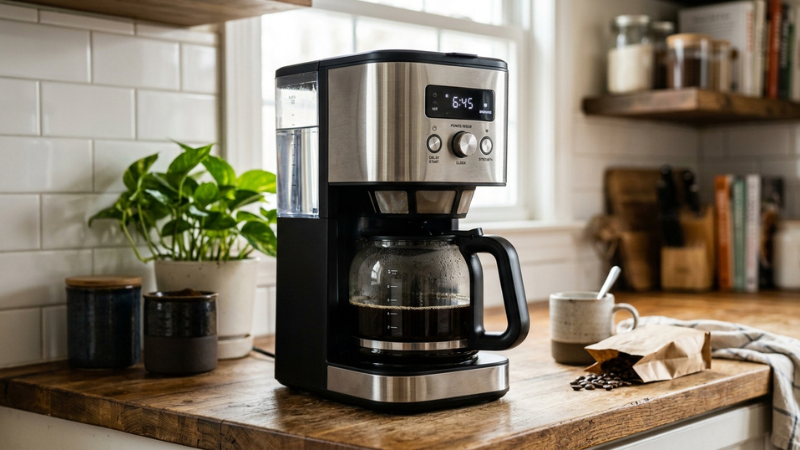 M&aacute;y pha c&agrave; ph&ecirc; hiện đại gi&uacute;p bạn thưởng thức hương vị chuẩn barista ngay tại nh&agrave; mỗi ng&agrave;y