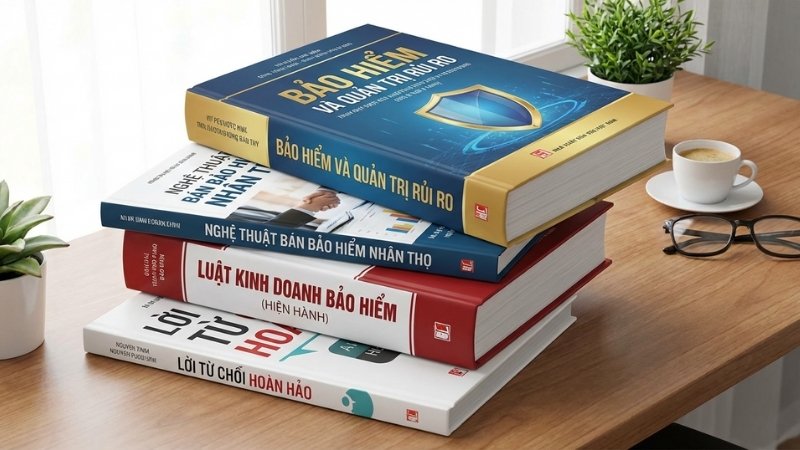 Chọn t&aacute;c giả uy t&iacute;n v&agrave; s&aacute;ch bảo hiểm hay về nền tảng, b&aacute;n h&agrave;ng, luật v&agrave; quản trị rủi ro