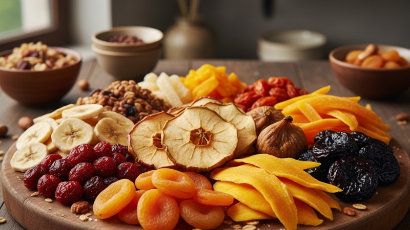 Tr&aacute;i C&acirc;y Kh&ocirc; tăng hương thơm v&agrave; trang tr&iacute; m&oacute;n ăn