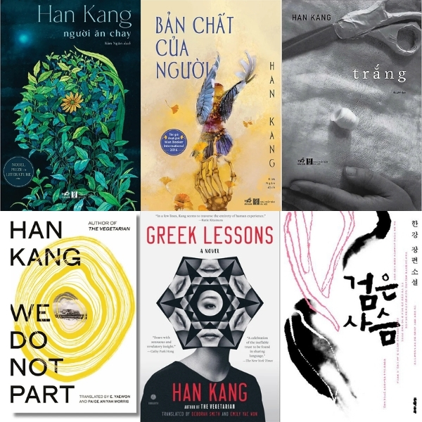 C&aacute;c t&aacute;c phẩm nổi bật của Han Kang