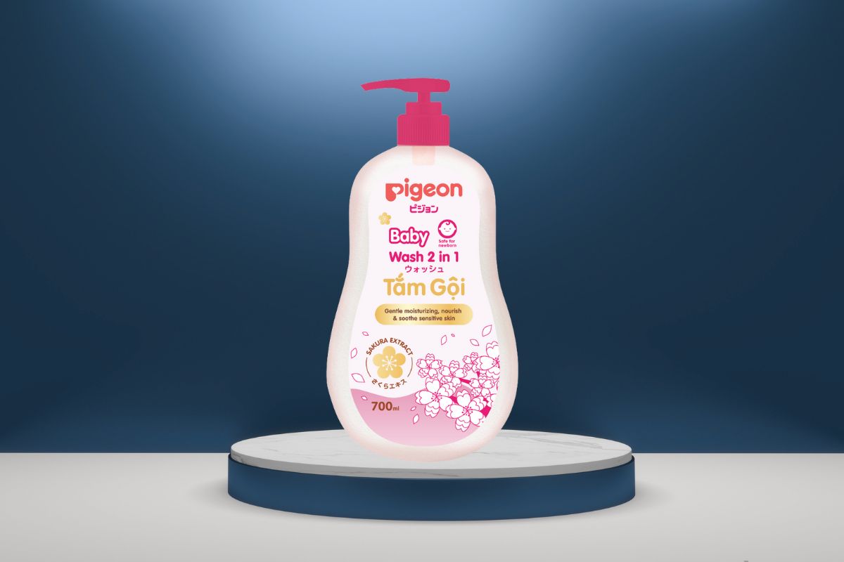 Sữa tắm gội Sakura Pigeon 2 trong 1