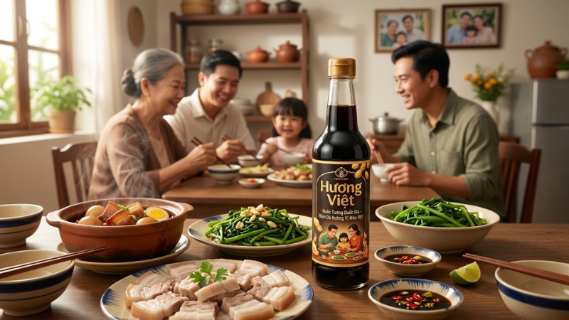 Nước tương quốc d&acirc;n quen thuộc của gia đ&igrave;nh Việt