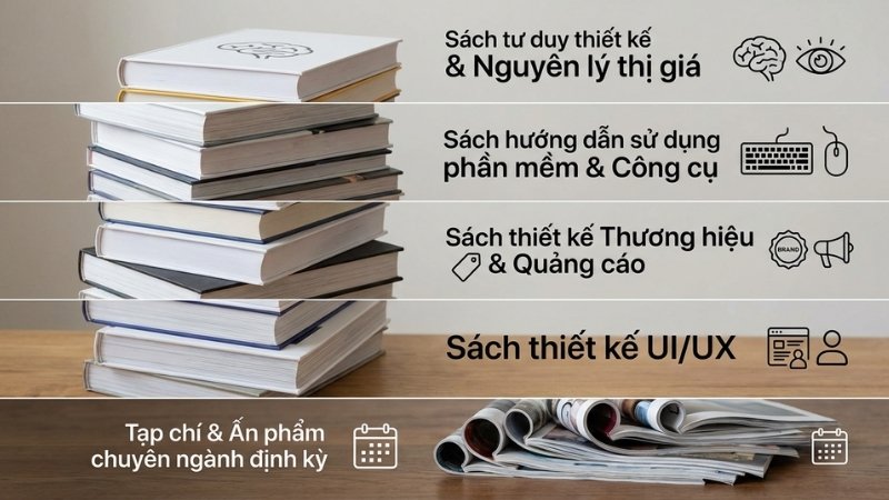 Danh mục s&aacute;ch thiết kế đồ họa tại Tiki đa dạng, từ tư duy nền tảng đến c&ocirc;ng cụ v&agrave; xu hướng mới