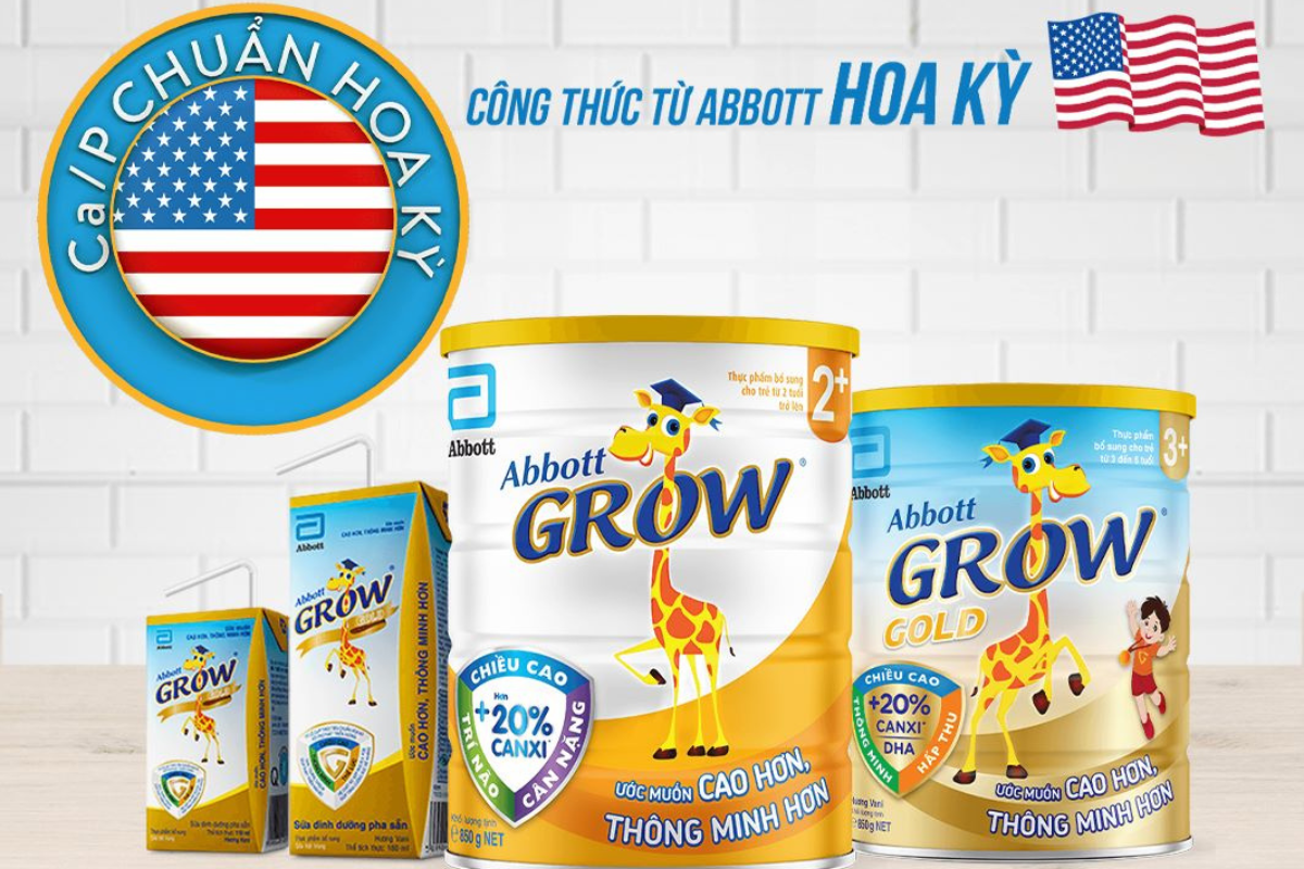 Sữa Grow Abbott được đánh giá cao nhờ công thức dinh dưỡng tiên tiến G-Power