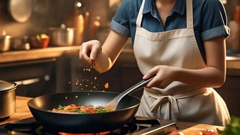 Gia vị chi&ecirc;n x&agrave;o tăng hương vị m&oacute;n rau v&agrave; thịt