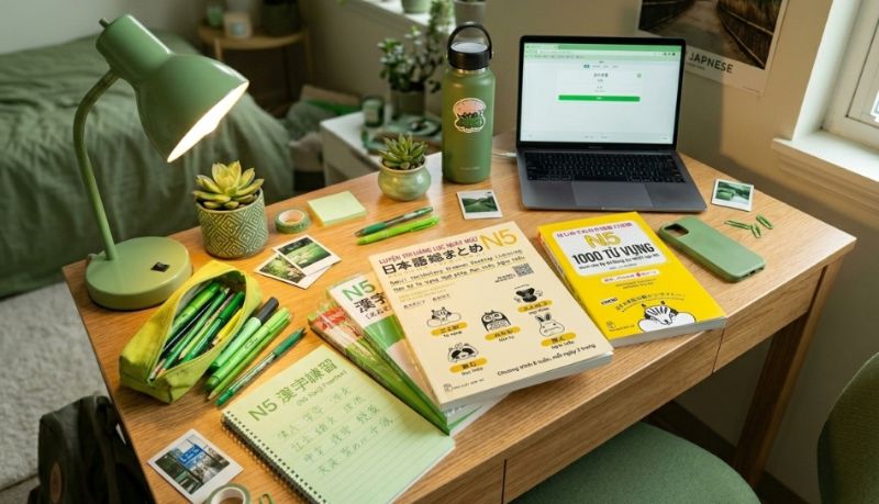 Sách luyện thi N5 đem đến nền tảng ôn thi vững chắc