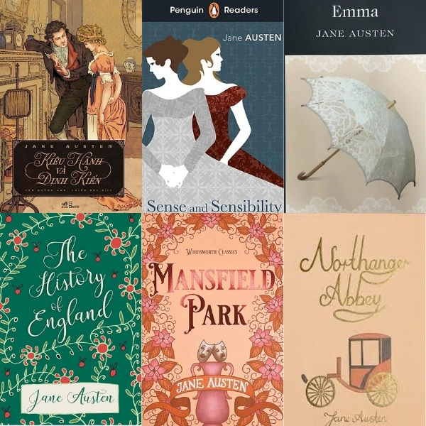 C&aacute;c t&aacute;c phẩm nổi bật của Jane Austen