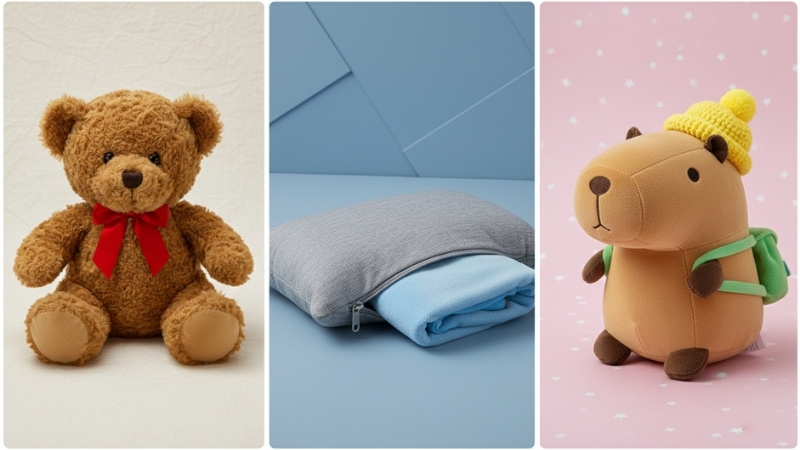 C&aacute;c loại th&uacute; nhồi b&ocirc;ng: teddy, gối mền văn ph&ograve;ng v&agrave; th&uacute; b&ocirc;ng trend