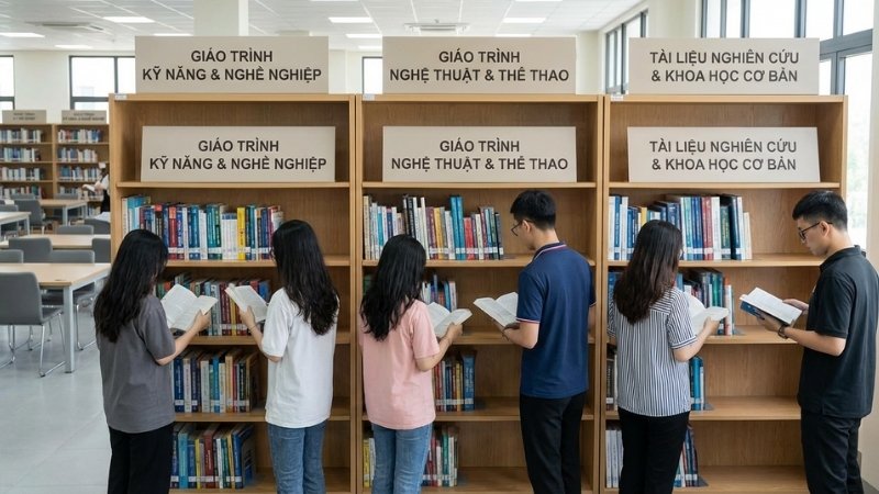 Danh mục giáo trình khác tại Tiki gồm kỹ năng nghề, nghệ thuật thể thao và nghiên cứu