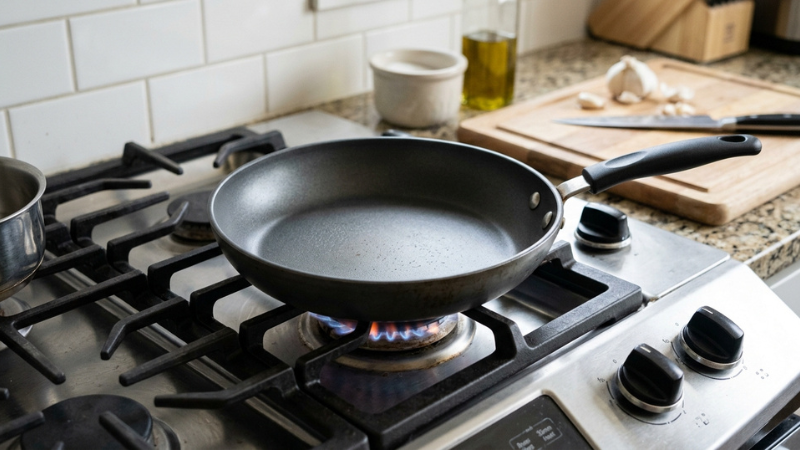 Chảo chi&ecirc;n gi&uacute;p nấu ăn nhanh gọn, chống d&iacute;nh hiệu quả, cho m&oacute;n ăn tr&ograve;n vị v&agrave; đẹp mắt mỗi ng&agrave;y