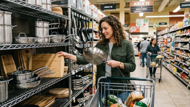 Đa dạng dụng cụ từ sơ chế nấu nướng đến bảo quản giúp hoàn thiện gian bếp tiện nghi