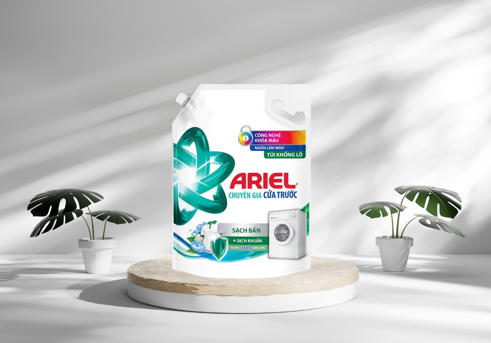 Nước giặt Ariel hương nắng sớm nhẹ nhàng tươi mát