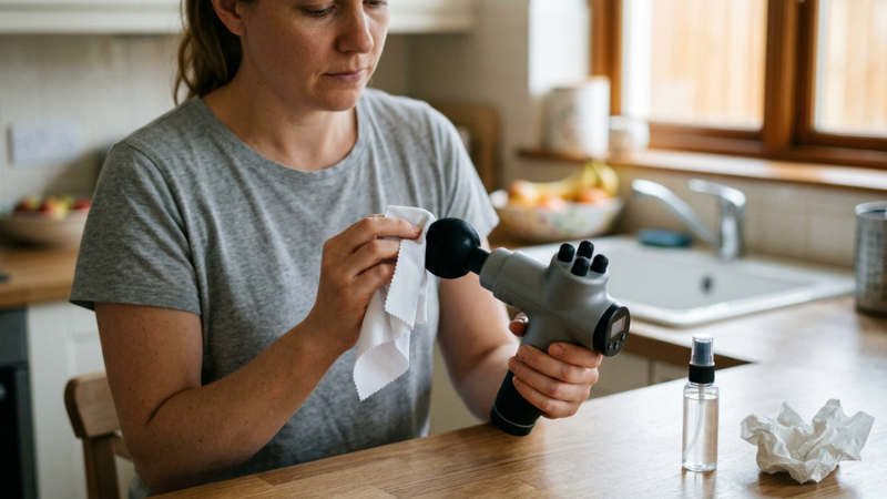 Vệ sinh dụng cụ thường xuy&ecirc;n để đảm bảo an to&agrave;n v&agrave; duy tr&igrave; hiệu quả massage l&acirc;u d&agrave;i