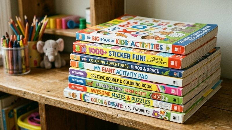 Kh&aacute;m ph&aacute; d&ograve;ng s&aacute;ch Wipe-Clean, Activity, Sticker v&agrave; Art & craft gi&uacute;p b&eacute; vừa chơi vừa học hiệu quả