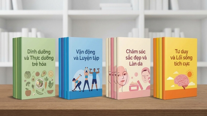 S&aacute;ch l&atilde;o h&oacute;a - trẻ h&oacute;a tại Tiki đa dạng như dinh dưỡng, vận động, sắc đẹp v&agrave; tinh thần