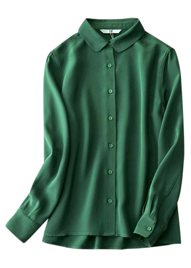 Рубашка зеленого цвета
