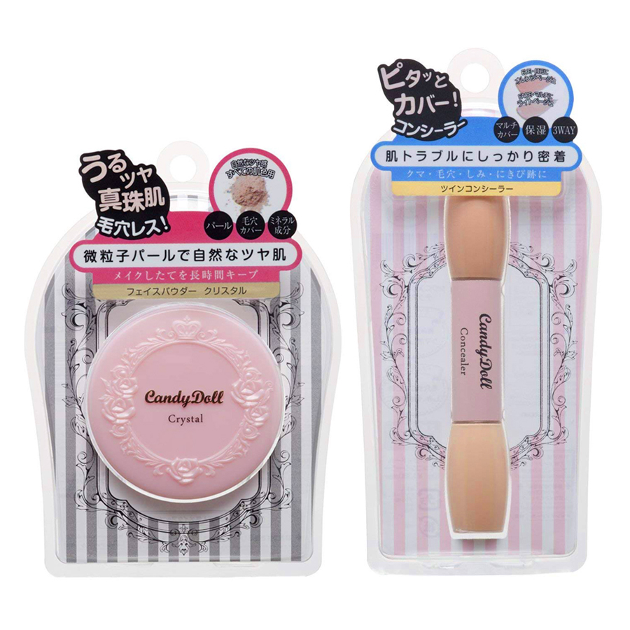 Bộ Phấn Phủ Và Kem Nền Candy Doll Face Powder + Concealer Duo Set
