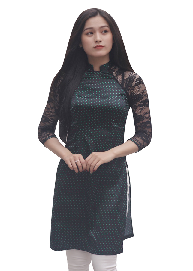 1007627 , 4074444812600 , 62_5747695 , 419000 , Ao-Dai-Lua-Cham-Bi-FATRALY-Xanh-Den-62_5747695 , tiki.vn , Áo Dài Lụa Chấm Bi FATRALY - Xanh Đen Áo Dài Lụa Chấm Bi FATRALY - Xanh Đen