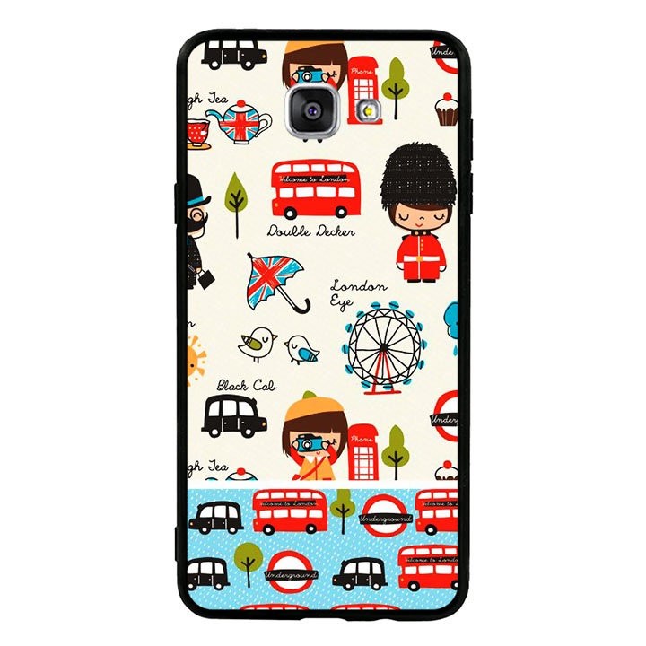 Ốp lưng viền TPU cao cấp cho Samsung Galaxy A9/A9 Pro - London 02