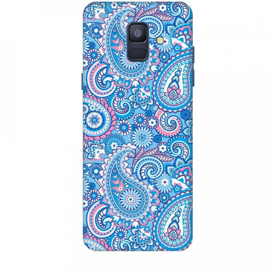 Ốp lưng dành cho điện thoại SAMSUNG GALAXY A6 2018 Hoa Văn Xanh