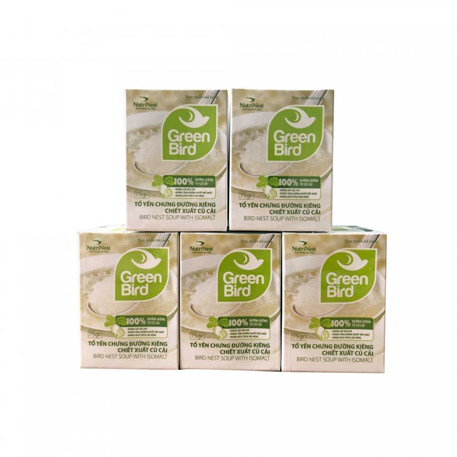 1053958 , 9133051828420 , 62_3443793 , 240000 , Combo-5-hu-Green-Bird-Nuoc-Yen-Sao-Chung-Duong-Kieng-Cu-Cai-75g-hu-62_3443793 , tiki.vn , Combo 5 hũ Green Bird - Nước Yến Sào Chưng Đường Kiêng Củ Cải (75g/hũ) Combo 5 hũ Green Bird - Nước Yến Sào Chưng Đường Kiêng Củ Cải (75g/hũ)