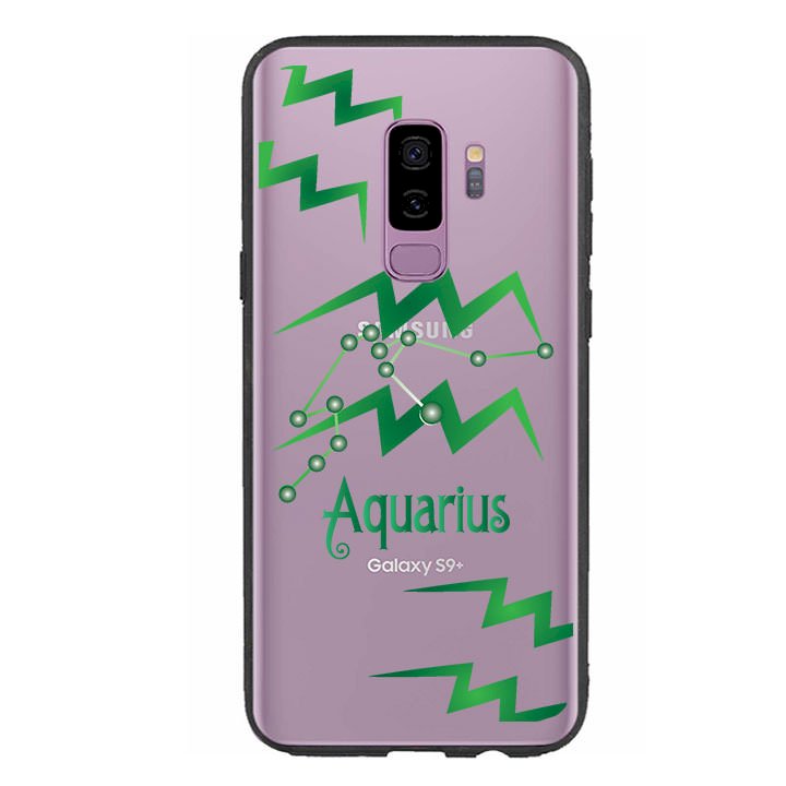 Ốp lưng cho điện thoại Samsung Galaxy S9 Plus viền TPU cho cung Bảo Bình - Aquarius