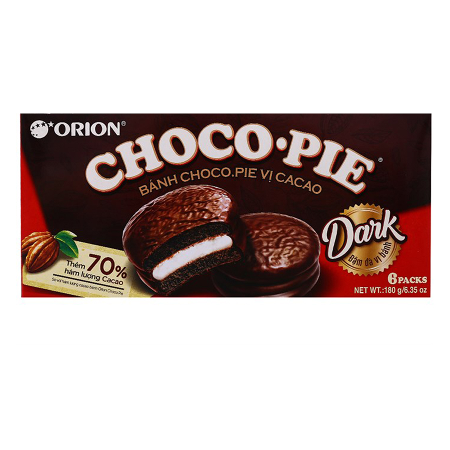 1056138 , 8936036025163 , 62_3492295 , 35000 , Banh-Orion-Chocopie-Dark-vi-Cacao-hop-180g-6-Cai-62_3492295 , tiki.vn , Bánh Orion Chocopie Dark vị Cacao hộp 180g (6 Cái) Bánh Orion Chocopie Dark vị Cacao hộp 180g (6 Cái)