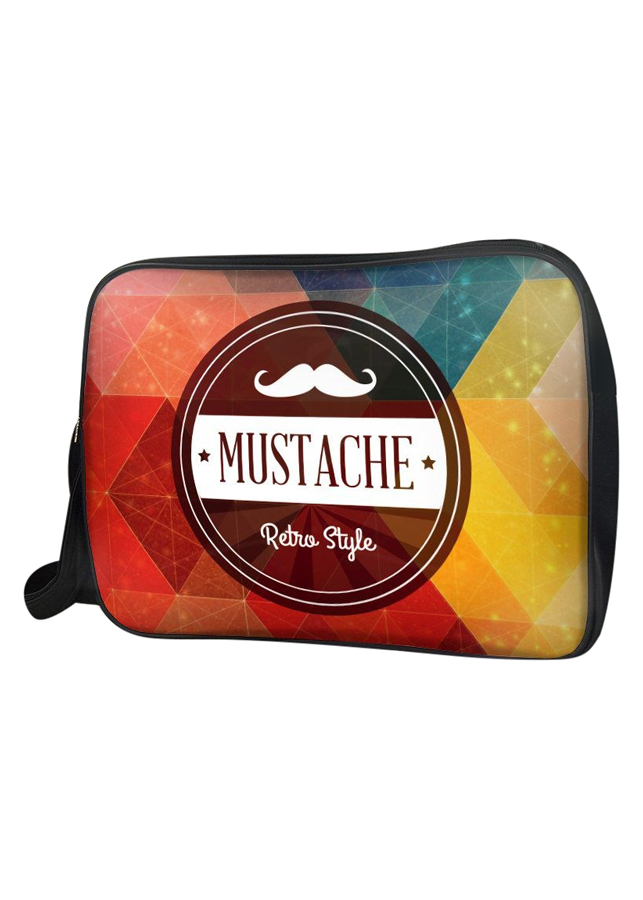 Túi Đeo Chéo Unisex Hộp Mustache Retro Style TCCP021
