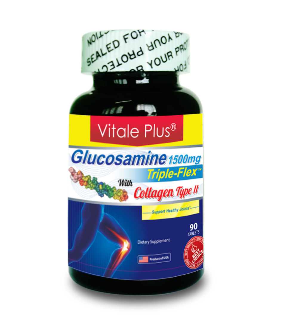 949568 , 2005714750638 , 62_2119787 , 500000 , Thuc-Pham-Chuc-Nang-Glucosamine-1500mg-Triple-Flex-With-Collagen-Type-II-90-Vien-Hop-62_2119787 , tiki.vn , Thực Phẩm Chức Năng Glucosamine 1500mg Triple Flex With Collagen Type II (90 Viên/Hộp) Thực Phẩm Chức Năng Glucosamine 1500mg Triple Flex With Collagen Type II (90 Viên/Hộp)