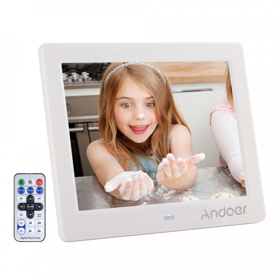 Andoer 8" HD Wide Screen High Resolution Digital Photo Picture Frame Alarm Clock MP3 MP4 Movie Player with Remote - 2364396 , 9722292045316 , 62_15454942 , 1152000 , Andoer-8-HD-Wide-Screen-High-Resolution-Digital-Photo-Picture-Frame-Alarm-Clock-MP3-MP4-Movie-Player-with-Remote-62_15454942 , tiki.vn , Andoer 8" HD Wide Screen High Resolution Digital Photo Picture 