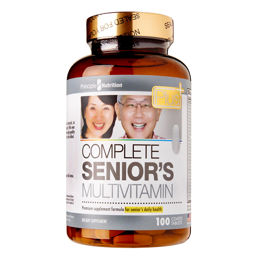 Thực Phẩm Chức Năng Viên Bổ Sung Vitamin Toàn Diện Cho Người Lớn Tuổi Principle Nutrition Plus Complete Senior
