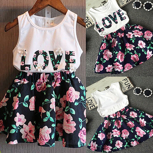 16609384 , 9012912118446 , 62_26971734 , 138000 , Girls-Sleeveless-Love-Letters-Printed-Vest-Tops-Floral-Skirt-Two-Piece-Set-62_26971734 , tiki.vn , Girls Sleeveless Love Letters Printed Vest Tops + Floral Skirt Two Piece Set Girls Sleeveless Love Letters Printed Vest Tops + Floral Skirt Two Piece Set