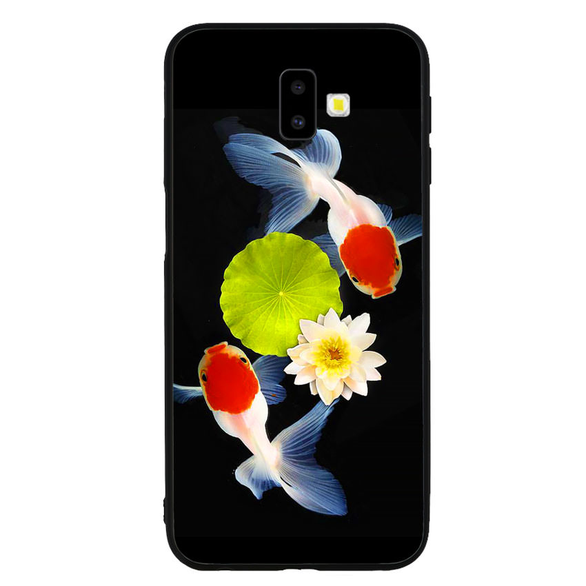 Ốp lưng viền TPU cho điện thoại Samsung Galaxy J6 Plus - Cá Koi 04