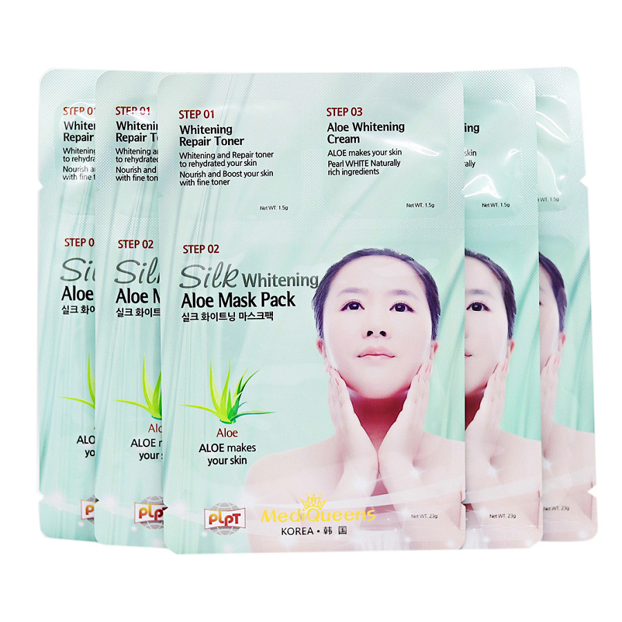 957162 , 6618775152370 , 62_2209573 , 248000 , Combo-5-Mat-na-3-buoc-duong-da-Tinh-chat-Nha-dam-MediQueens-Whitening-Aloe-Mask-Pack-26g-Mieng-62_2209573 , tiki.vn , Combo 5 Mặt nạ 3 bước dưỡng da Tinh chất Nha đam MediQueens Whitening Aloe Mask Pack Combo 5 Mặt nạ 3 bước dưỡng da Tinh chất Nha đam MediQueens Whitening Aloe Mask Pack (26g/Miếng)