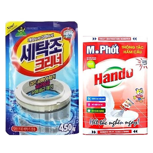 997432 , 2514917392021 , 62_2703437 , 100000 , Combo-Goi-bot-tay-ve-sinh-long-may-giat-Han-Quoc-450g-Kem-Goi-bot-M.Phot-Hando-200g-62_2703437 , tiki.vn , Combo Gói bột tẩy vệ sinh lồng máy giặt Hàn Quốc 450g Kèm Gói bột M.Phốt Hando 200g Combo Gói bột tẩy vệ sinh lồng máy giặt Hàn Quốc 450g Kèm Gói bột M.Phốt Hando 200g