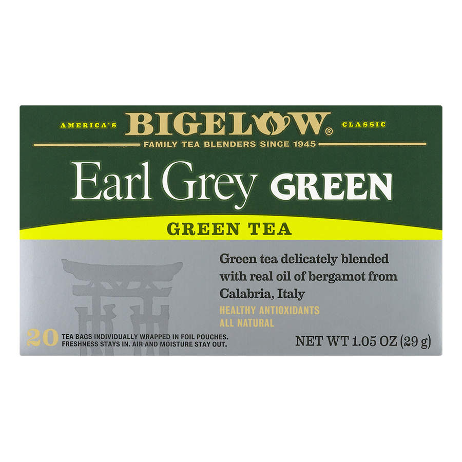 Hộp 20 Túi Trà Xanh Bigelow Earl Grey Green Tea (29g)