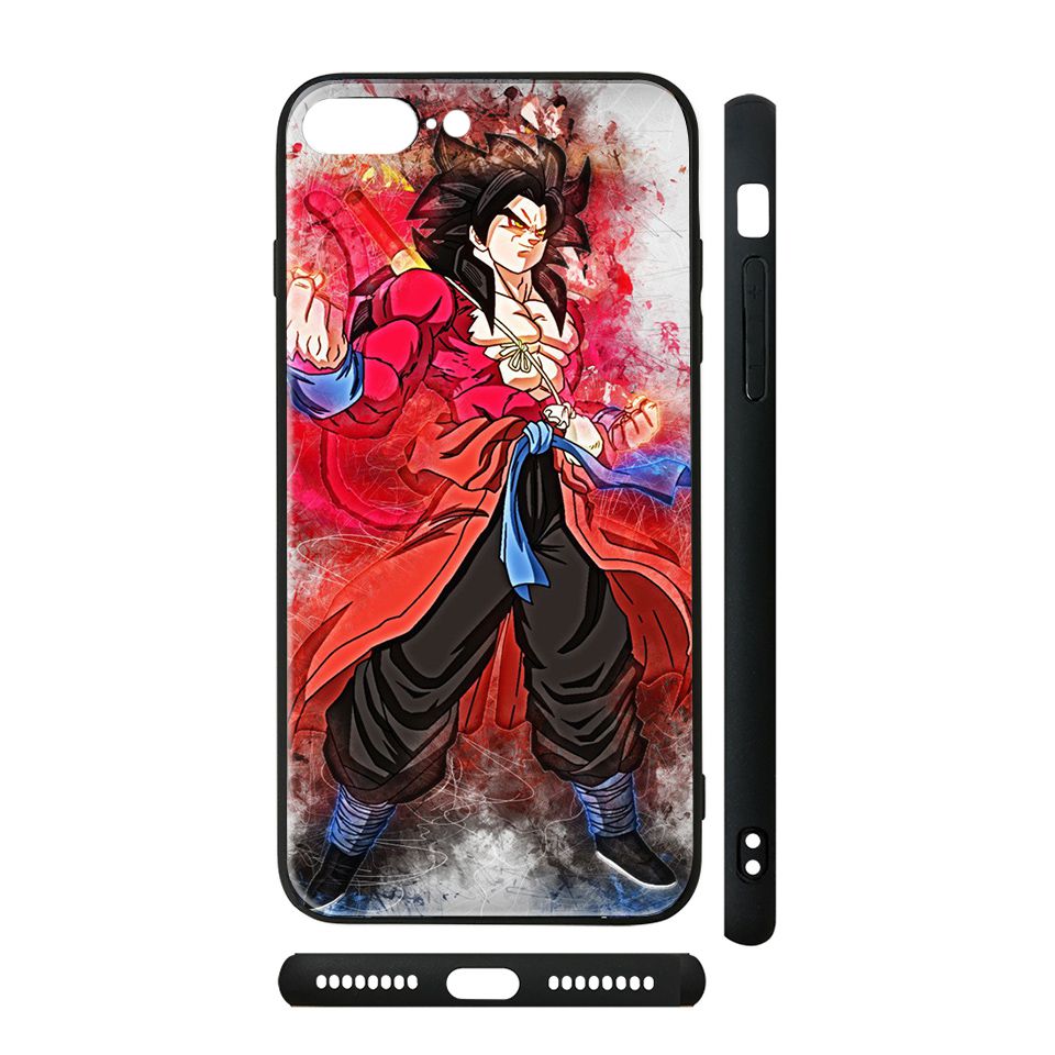 Ốp kính cho iPhone in hình Dragon Ball - Goku Super Saiyan 4 - 7vnr82 (có đủ mã máy)