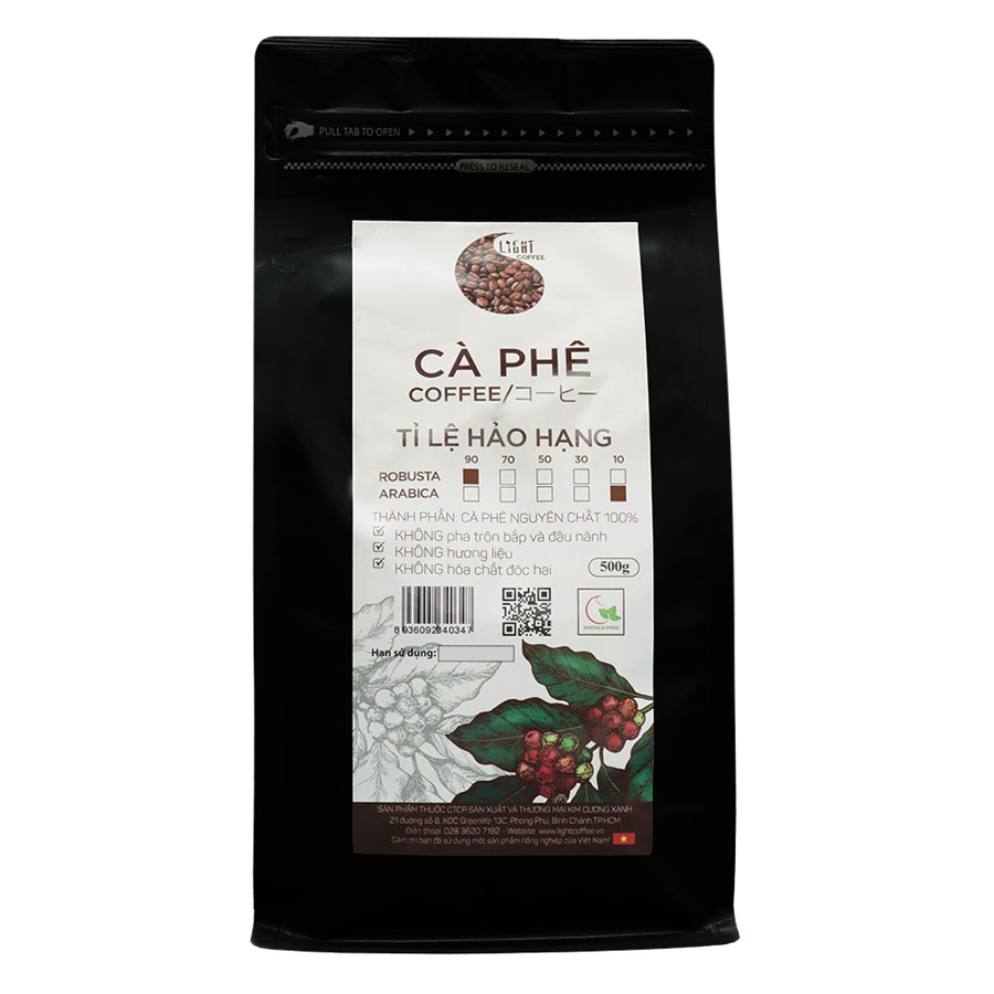 879446 , 3813190934676 , 62_1385359 , 369000 , Ca-Phe-Hat-Nguyen-Chat-Ti-Le-Hao-Hang-90Phan-Tram-Robusta-Va-10Phan-Tram-Arabica-Light-Coffee-9R1AHH500-500g--Goi-62_1385359 , tiki.vn , Cà Phê Hạt Nguyên Chất Tỉ Lệ Hảo Hạng 90% Robusta Và 10% Arabica L Cà Phê Hạt Nguyên Chất Tỉ Lệ Hảo Hạng 90% Robusta Và 10% Arabica Light Coffee 9R1AHH500 (500g / Gói)