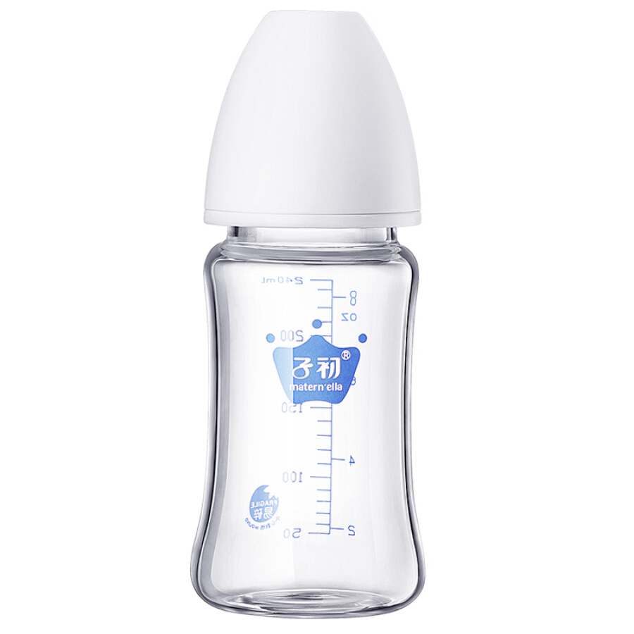 Bình Sữa Thủy Tinh Cổ Rộng Early Baby (240ml)