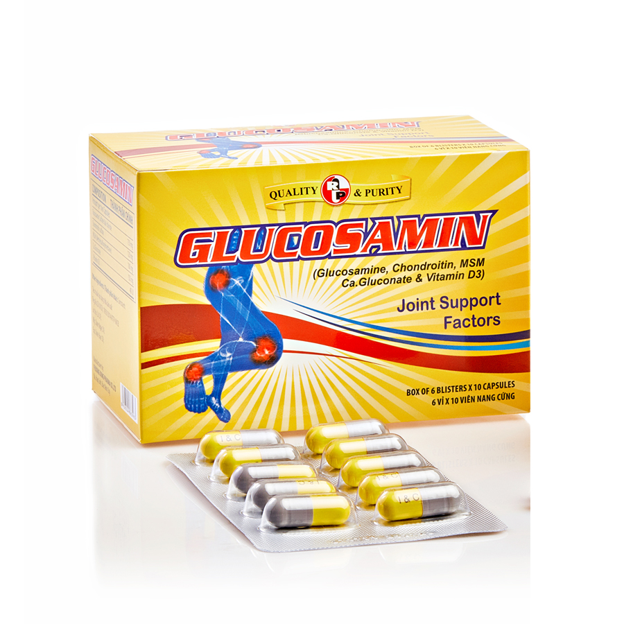 TPCN hỗ trợ xương khớp- viên nang Glucosamin – Robinson Pharma Usa-hộp 60 viên