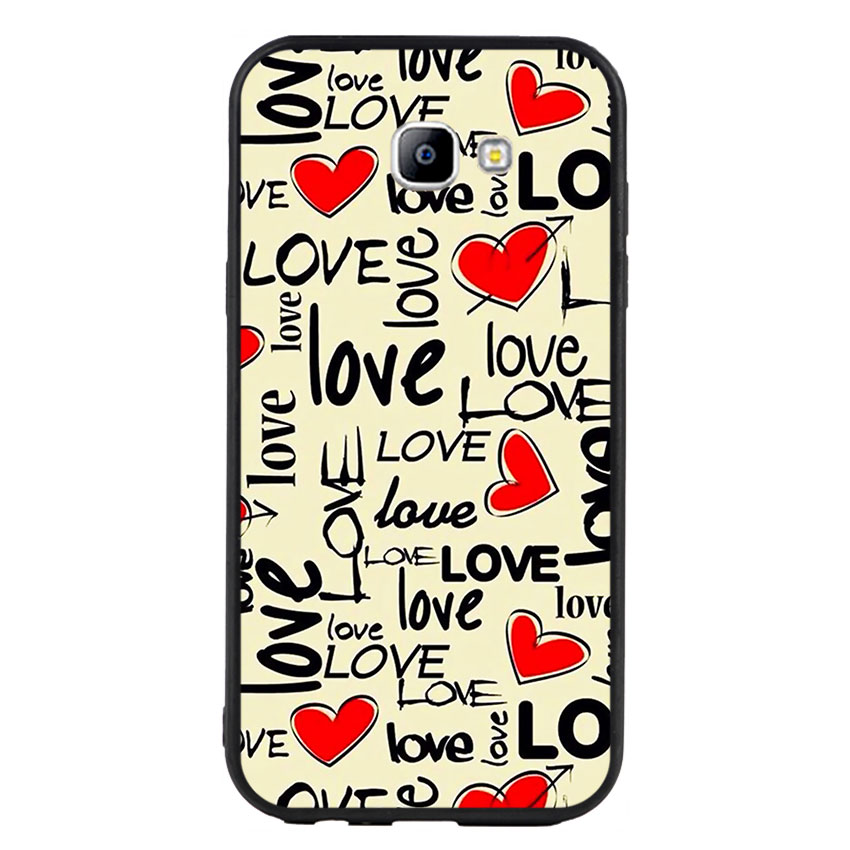 Ốp Lưng Viền TPU cho điện thoại Samsung Galaxy A7 2017 - Love 06