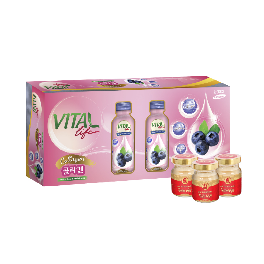 9605176 , 7709830020310 , 62_19242079 , 330000 , Hop-6-Chai-Nuoc-Uong-Collagen-Dep-Da-Han-Quoc-Vital-Life-Chiet-Xuat-Viet-Quat-Tang-3-lo-Yen-Thien-Viet-62_19242079 , tiki.vn , Hộp 6 Chai Nước Uống Collagen Đẹp Da Hàn Quốc Vital Life - Chiết Xuất Việt Hộp 6 Chai Nước Uống Collagen Đẹp Da Hàn Quốc Vital Life - Chiết Xuất Việt Quất - Tặng 3 lọ Yến Thiên Việt
