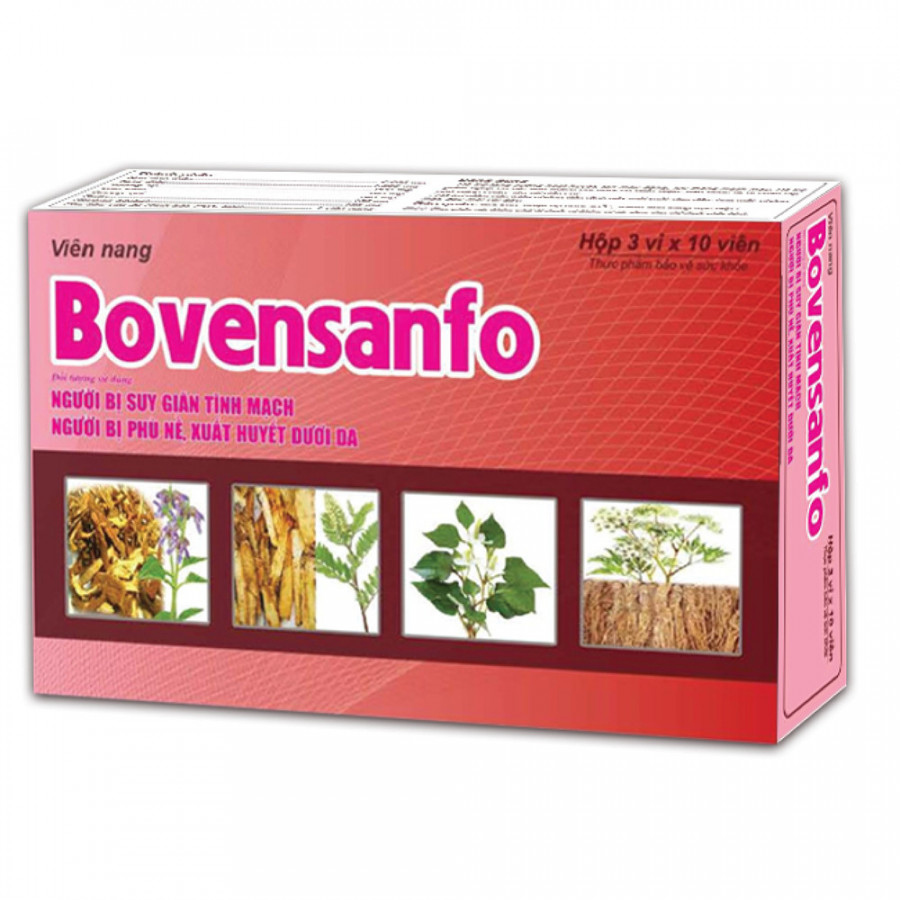 Thực phẩm chức năng Bovensanfo - Cho người bị suy giãn tĩnh mạch