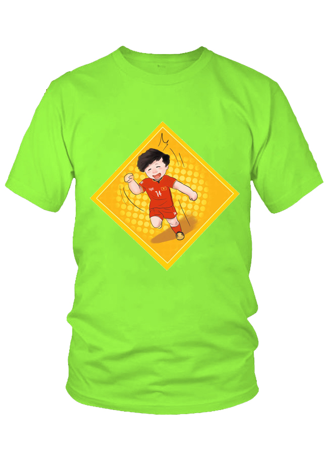 Áo thun nữ Công Phượng Chibi Đội Tuyển Bóng Đá U23 Việt Nam Mẫu 1
