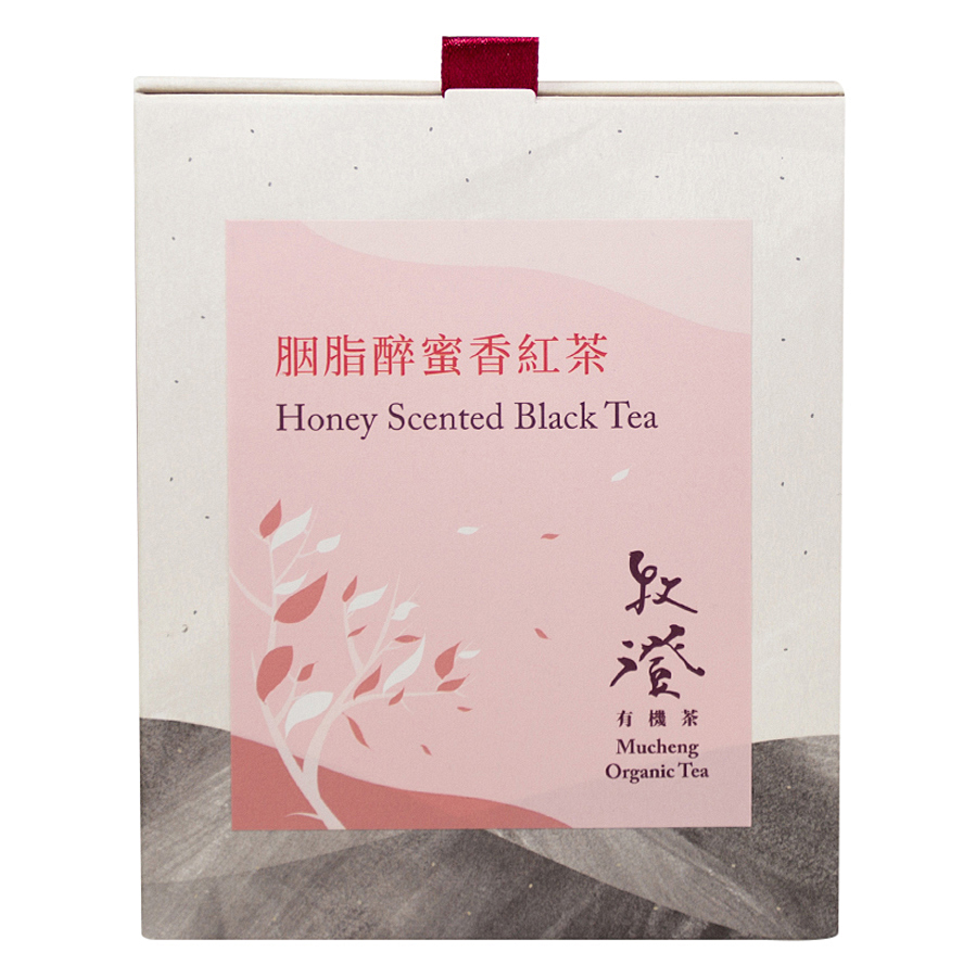 Trà Đen Hương Mật Ong Mucheng Organic Tea - Honey Scented Black Tea (12 gói)
