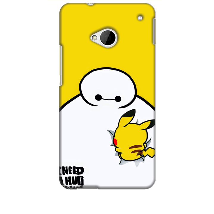 Ốp lưng dành cho điện thoại HTC M7 hinh Big Hero Pikachu
