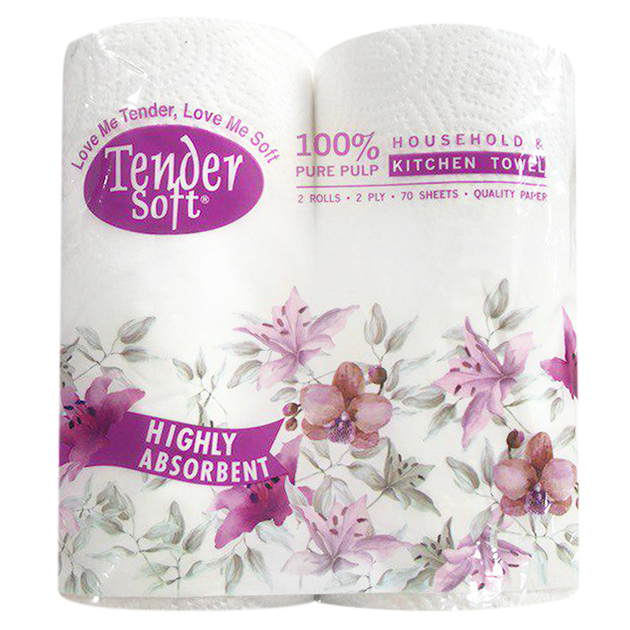 6230878963518,62_3478575,30000,tiki.vn,Loc-2-Cuon-Khan-Giay-Bep-Tender-Soft-2-Lop-62_3478575,Lốc 2 Cuộn Khăn Giấy Bếp Tender Soft 2 Lớp Lốc 2 Cuộn Khăn Giấy Bếp Tender Soft 2 Lớp