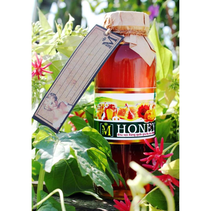 Mật ong M honey (300ml) - chai thủy tinh cao cấp, nắp kraft