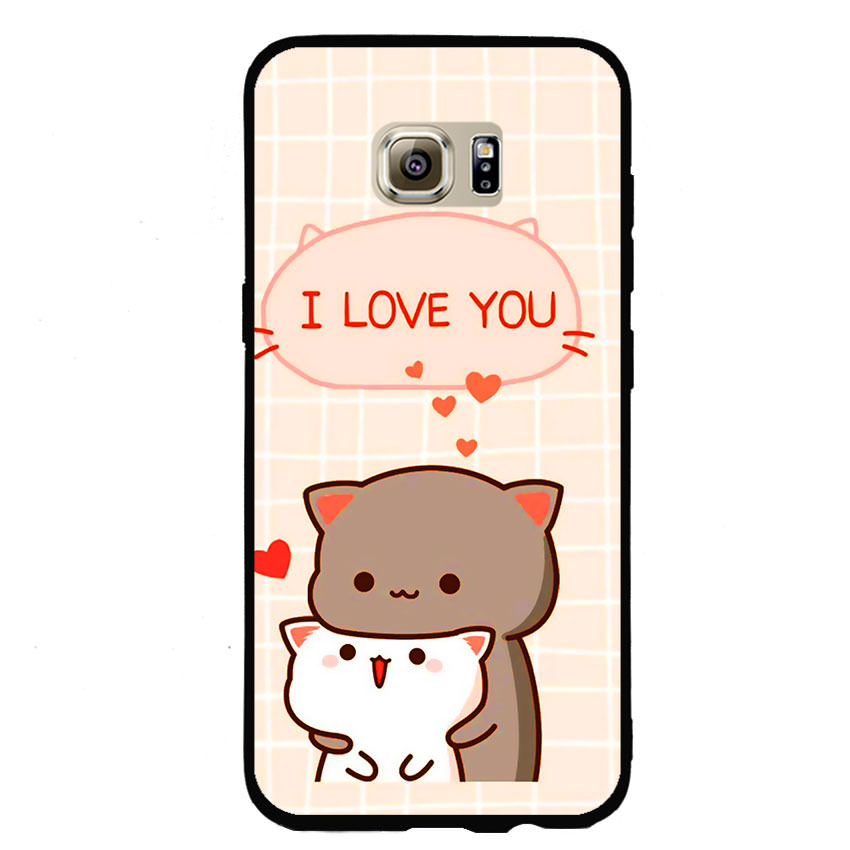 Ốp lưng viền TPU cho điện thoại Samsung Galaxy S7 Edge - I Love U