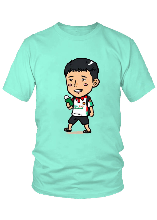 Ao Thun Ná»¯ Ä'á»™i Tuyá»ƒn Bong Ä'a U23 Viá»‡t Nam Trung Vá»‡ Bui Tiáº¿n DÅ©ng Chibi